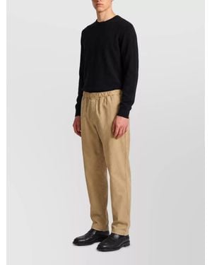 Barena Cotton Wide-Leg Pants - Black
