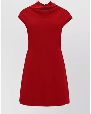 Versace Draped Mini Dress - Red