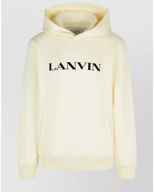 Lanvin Cotton Hoodie - Natural
