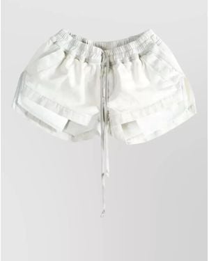 Rick Owens Boxer Pants Hem Detail Side Pockets - Multicolor