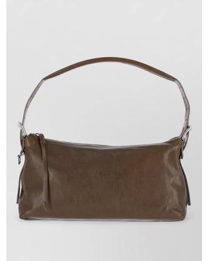 Lemaire Shoulder Clutch Bag Soft Texture Strap - Brown