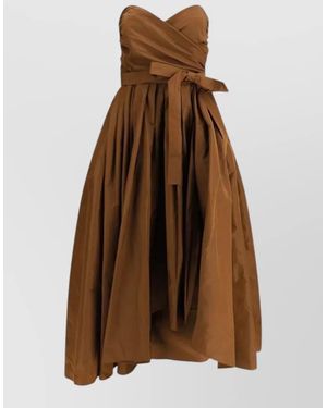 Pinko Strapless Maxi Dress - Brown