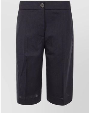 Studio Nicholson City Pleated Shorts Pockets - Blue