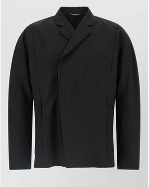 Kiko Kostadinov Wool Mohair Single-Breasted Coat - Black