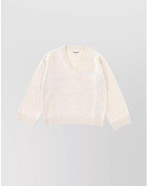 Ganni Oversized Wool Jumper - Natural