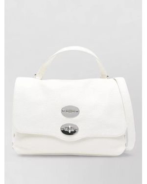 Zanellato Postina Daily Small Leather Shoulder Bag - White