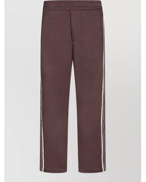 Emporio Armani Cotton Track Trousers - Purple
