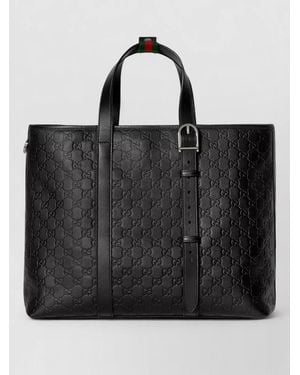 Gucci Arabella Tote Bag Top Handles Strap - Black