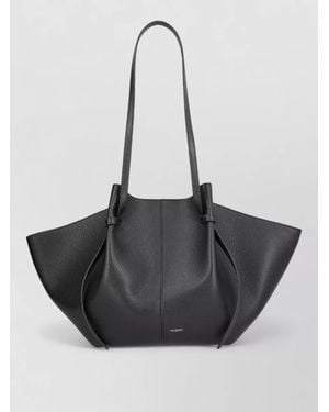 Yuzefi Mochi Large Leather Shoulder Bag - Black