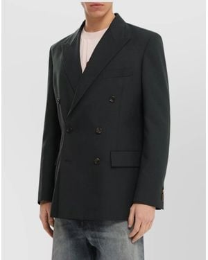 1989 STUDIO Double Breasted Blazer - Black