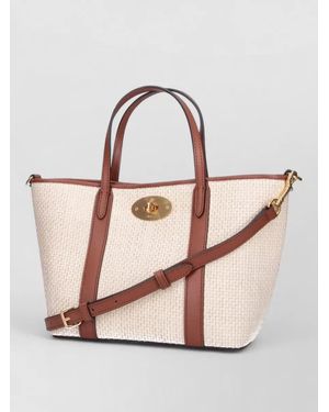 Mulberry Leather Tote Bag - Pink