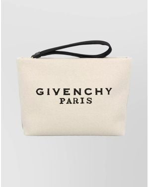 Givenchy Na Canvas Clutch Bag - Natural