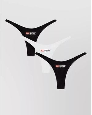 DIESEL Micro Punchy D Core Three Pack Underwear - Black