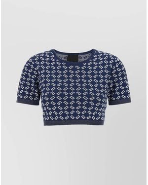 Givenchy Cropped Top - Blue