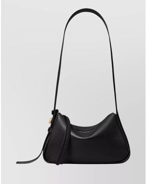 Tory Burch Small Shoulder Bag Featuring Curved Design - Black