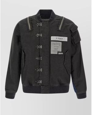 Yohji Yamamoto A 1 Deck Nh Graphic Jacket - Black