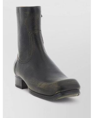Maison Margiela Leather Ankle Boots - Grey