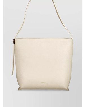 Coccinelle Leather Shoulder Bag - Natural