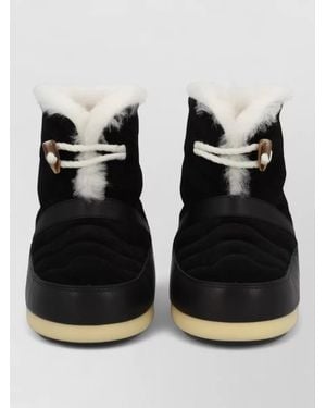 Moon Boot Evx Igloo Ankle Boots Quilted Rubber Sole - Black