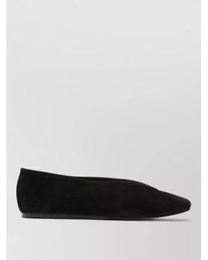 Manebí Suede Leather Ballerina Flats - Black
