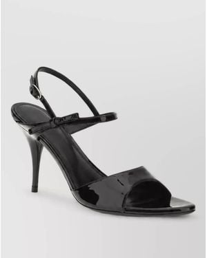 Balenciaga Leather Stiletto Sandals - Black
