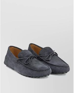 Tod's Leather Boat Shoes - Grey