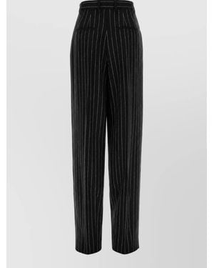 Dolce & Gabbana Wool Suit Trousers - Black