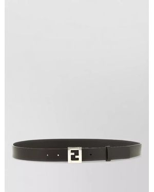 Fendi Leather Belt - Grey