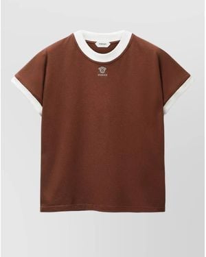 Versace Slim-Fit Short-Sleeve T-Shirt - Brown