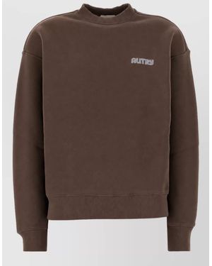 Autry Cotton Sweatshirt - Brown