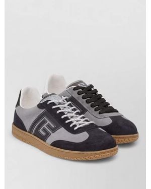 Balmain Leather Low-Top Trainers - Multicolour