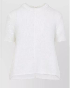 Loewe Mohair Short Sleeve Jumper - White