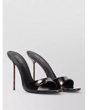Paris Texas Lidia Mule Tortoiseshell Patent Leather Stiletto - Multicolor