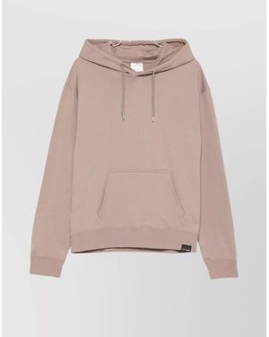 Courreges Cotton Logo-Detail Hoodie - Natural