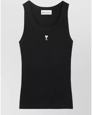 Ami Paris Sleeveless Tops - Black
