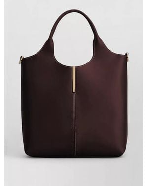 Tod's Leather Small Tote Bag - Purple