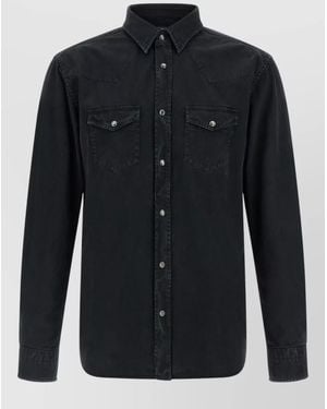 Tom Ford Cotton Shirt Jacket - Blue