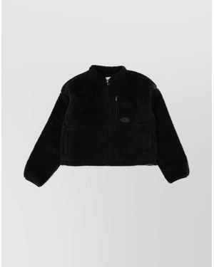 The North Face Luxurious Faux Fur High Collar Jacket - Black