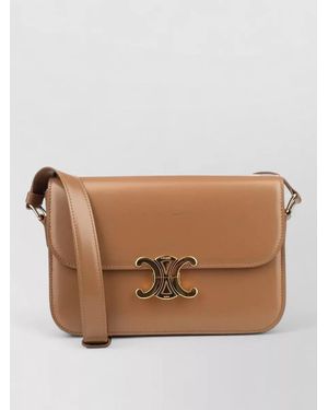 Celine Calfskin Crossbody Bag - Brown
