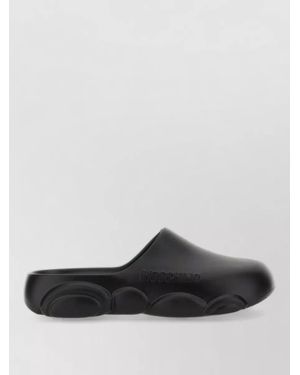 Moschino Teddy Rubber Sole Flat Toe Mules - Multicolor