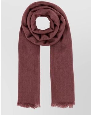 Brunello Cucinelli Cashmere Silk Scarf - Red