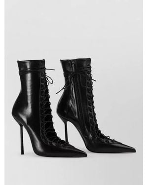 Le Silla Colette Nemesi Ankle Boots Cut Out - Black