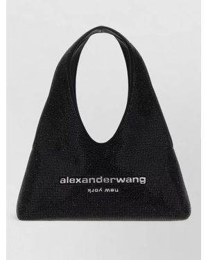 Alexander Wang Mini Rhinestone Clutch Bag - Black