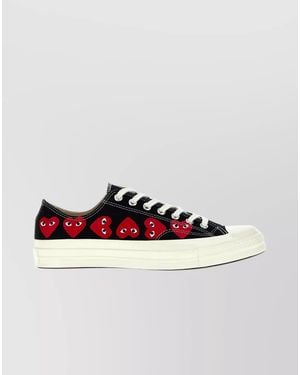 COMME DES GARÇONS PLAY Cotton Low-Top Trainers - Black