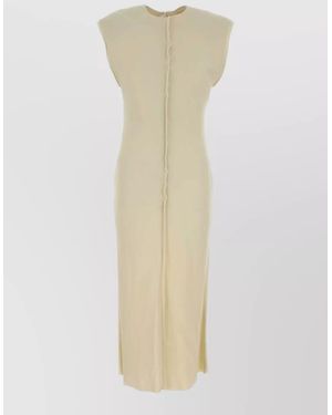 Ami Paris Stretch Midi Dress - White
