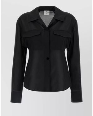Courreges Pocket Shirt - Black