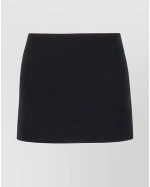 Ann Demeulemeester Virgin Wool Mini Skirt - Black