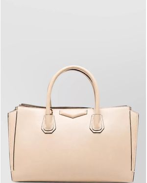 Givenchy Antigona Small Leather Shoulder Bag - Natural