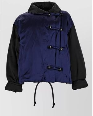 Isabel Marant Silk Oversized Coat - Blue