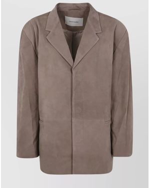 Entire studios Single Breasted Blazer Back Vent - Brown
